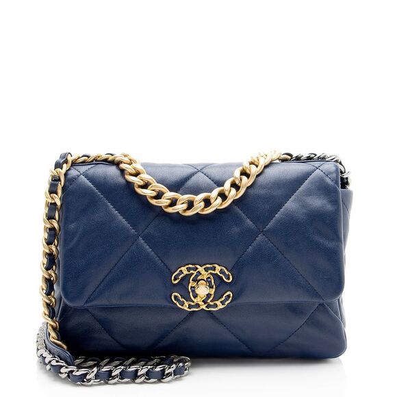 Chanel Handbags - Chanel Lambskin 19 Medium Flap Shoulder Bag